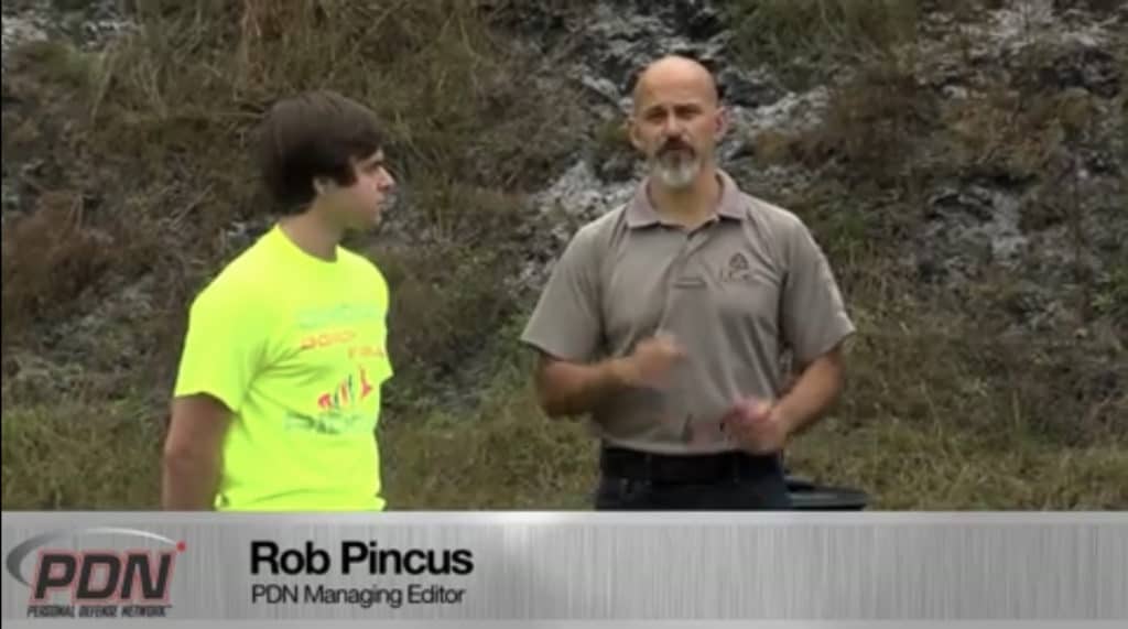 One of Rob Pincus’ missions is to show how easily and quickly people with no experience can get started with the fundamental skills of defensive shooting. In under ten minutes, Rob teaches a new shooter basic firearms training using some simple commands: “Extend the gun – touch the trigger – slowly and smoothly press the trigger.”